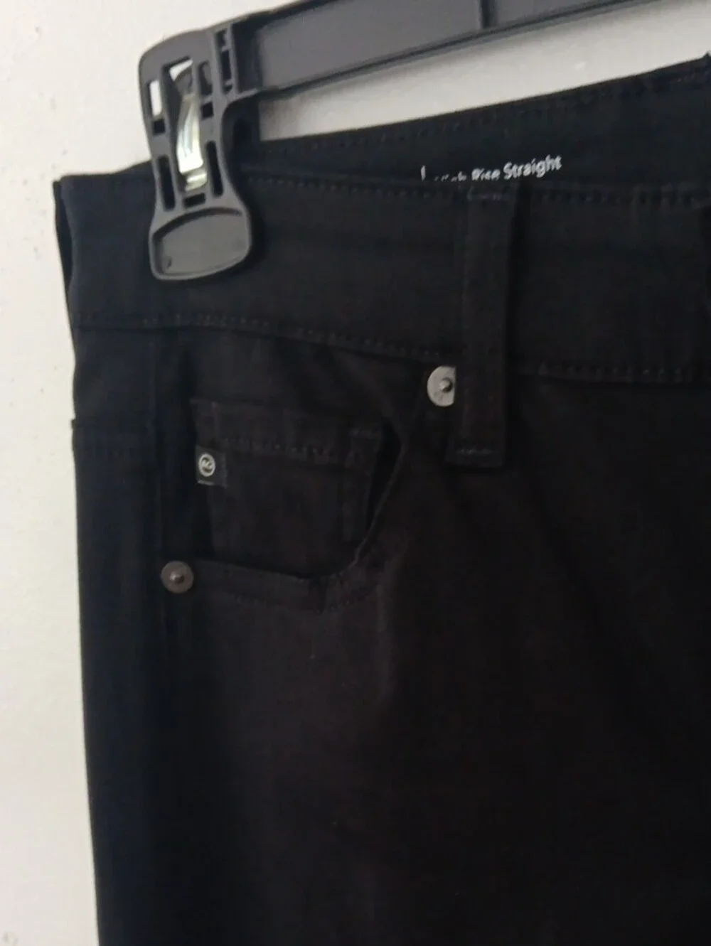AG Adriano Goldschmied Saige Coated High Rise Straight Jeans #3950